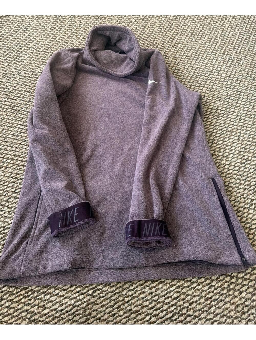 Nike Cowl Neck Fleece Jacket Womens L